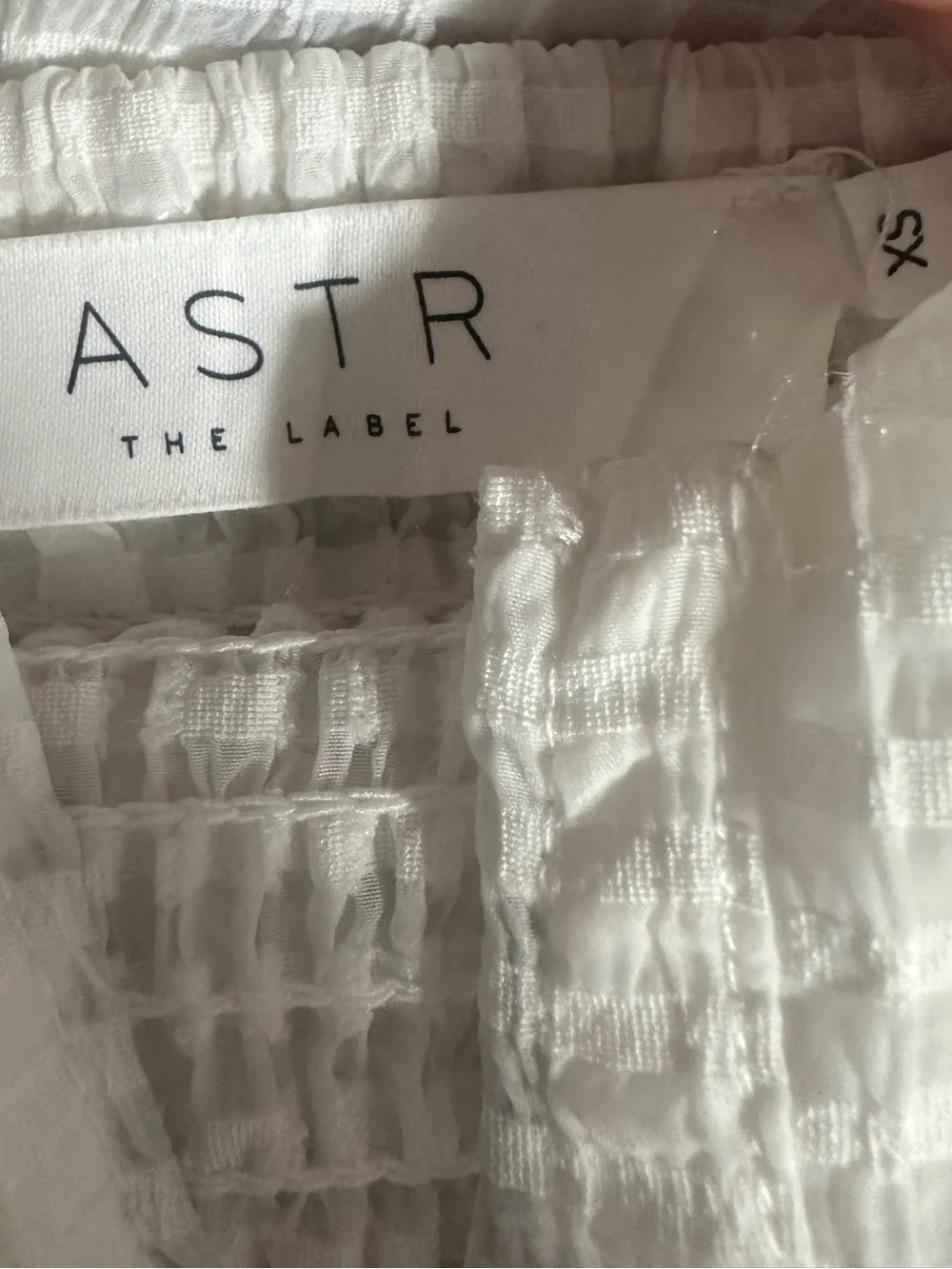 ASTR The Label White Puff Sleeve Bustier Corset Top XS Cottagecore